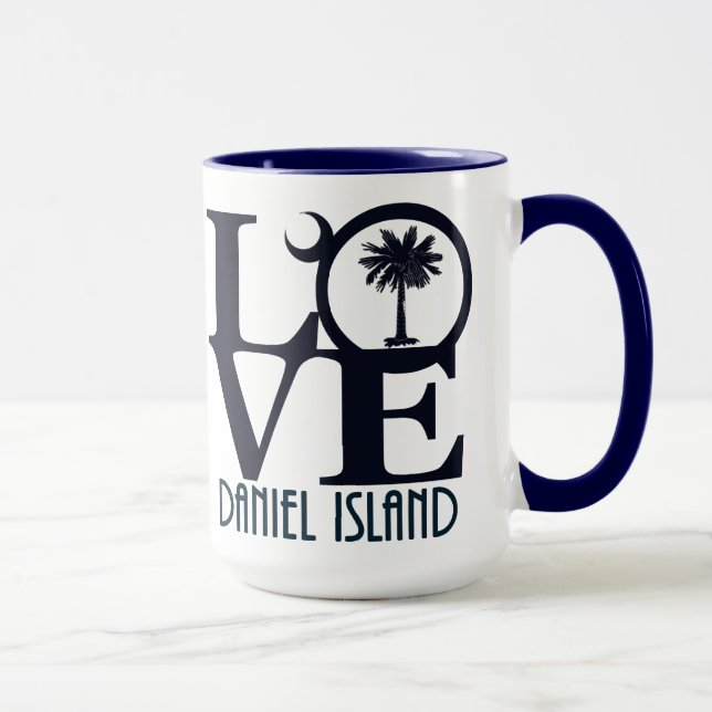 Caneca LOVE Daniel Island SC 15oz (Direita)