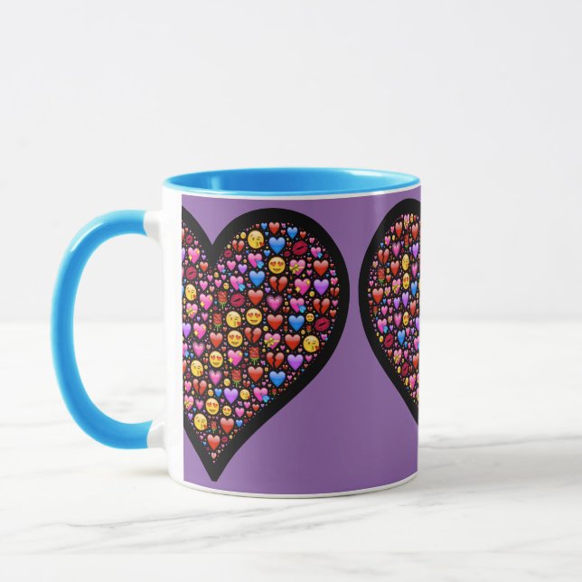 Caneca Love Emoji Personalizado (Esquerda)