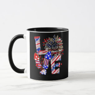 Caneca LOVE Girassol Fogos de Artifício Assistente Médico