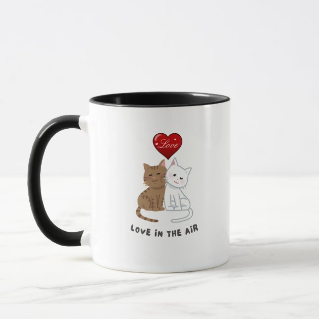 Caneca Love in the air funny coffee mug (Esquerda)