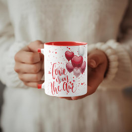 Caneca Love  Is In The Air Personalized Mug