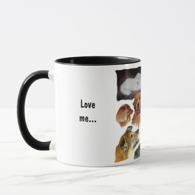 Caneca Love me, love my dog humorous (Esquerda)