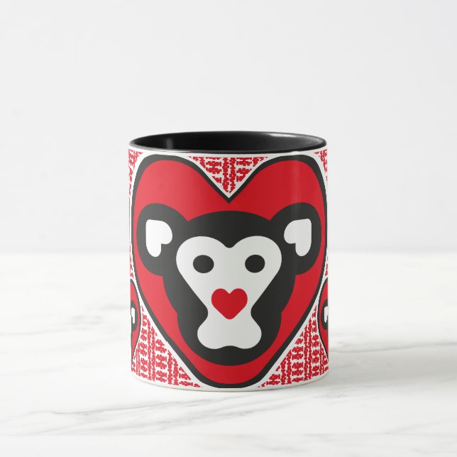 Caneca LOVE MONKEY LOVE SPECIAL by Masanser (Centro)