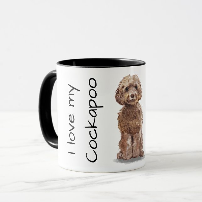 Caneca Love My Cockapoo (Frente Esquerda)