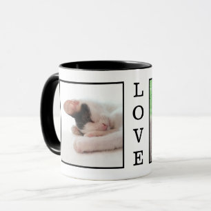 Caneca LOVE Personalizadas Fotografias de Pet Family Pers