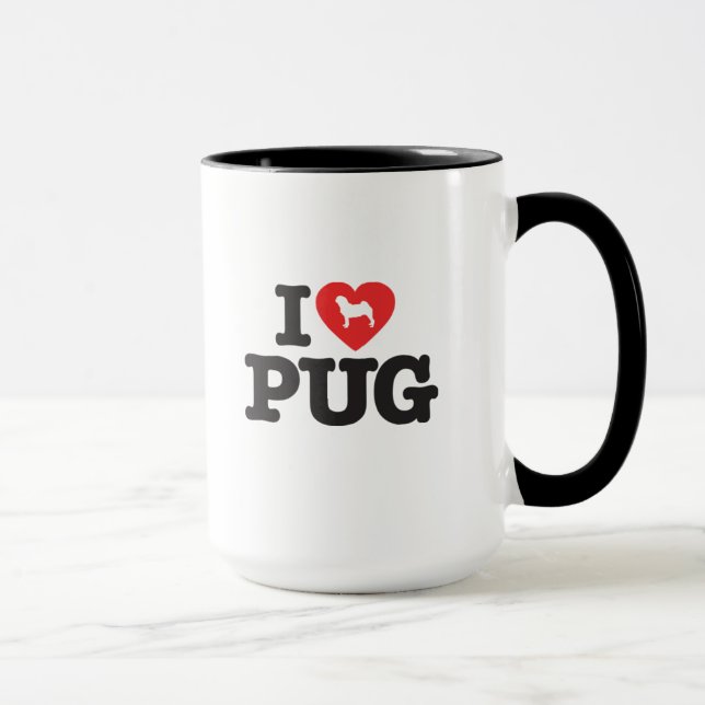 Caneca Love Pugs (Direita)
