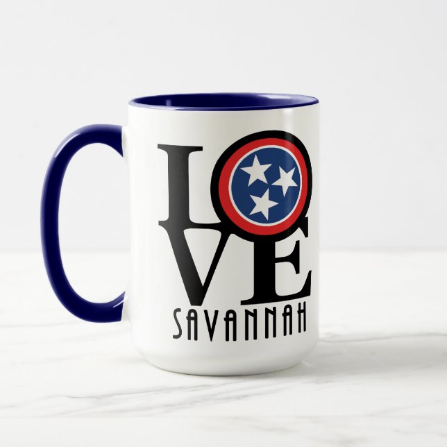 Caneca LOVE Savannah Tennessee 15oz (Esquerda)