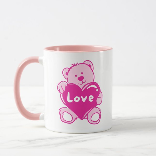 Caneca Love Teddy Bear (Esquerda)