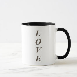 Caneca LOVE Vertical Dourada