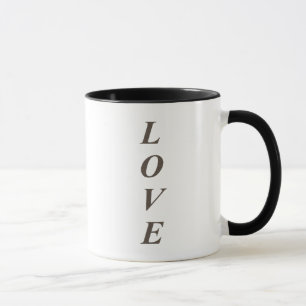 Caneca LOVE Vertical Dourada