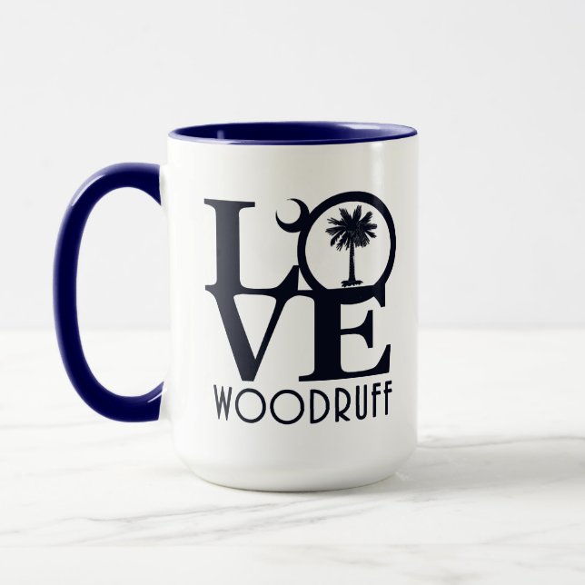 Caneca LOVE Woodruff Carolina do Sul15oz (Esquerda)