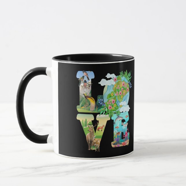 Caneca Love World Earth Day 2022 Planet Environmental (Esquerda)