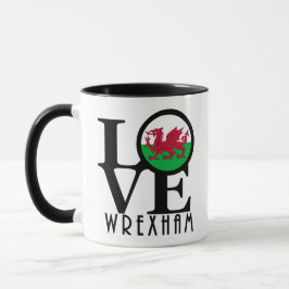 Caneca LOVE Wrexham Wales 11oz