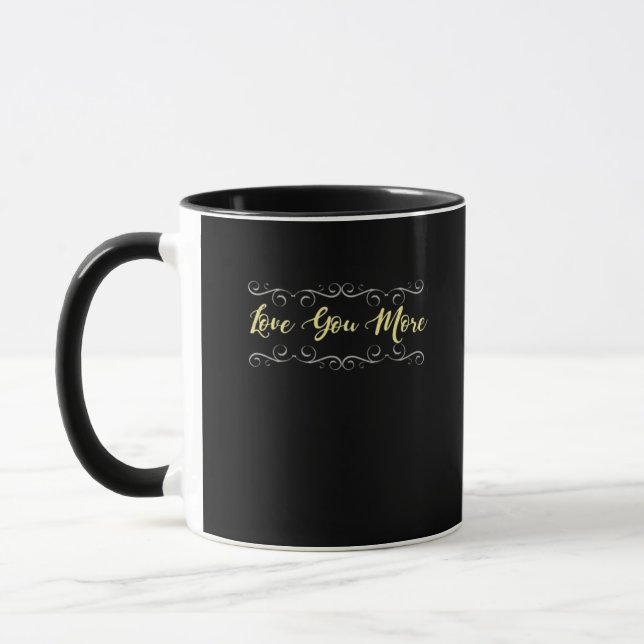 Caneca Love You More Heartfelt Modern Design  (Esquerda)