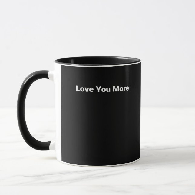 Caneca Love You More Sleek Contemporary Look  (Esquerda)