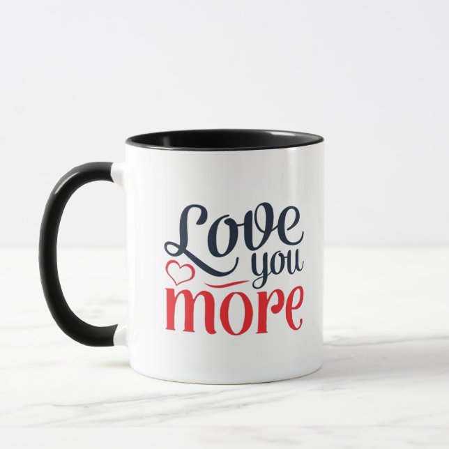 Caneca Love You More Subtle Detail Style  (Esquerda)