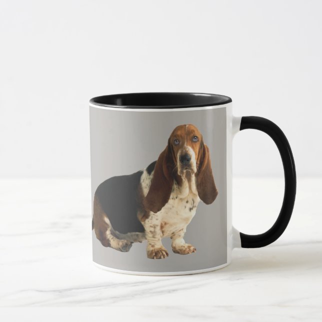 Caneca Loving do divertimento de Basset Hound (Direita)