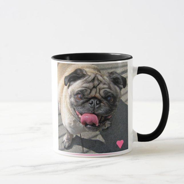 Caneca Loving do Pug (Direita)