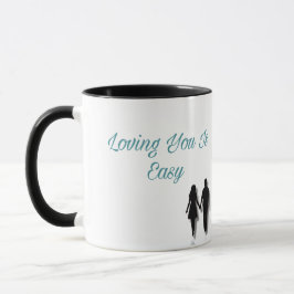 Caneca Loving You Is Easy – Romantic Love Quote Mug
