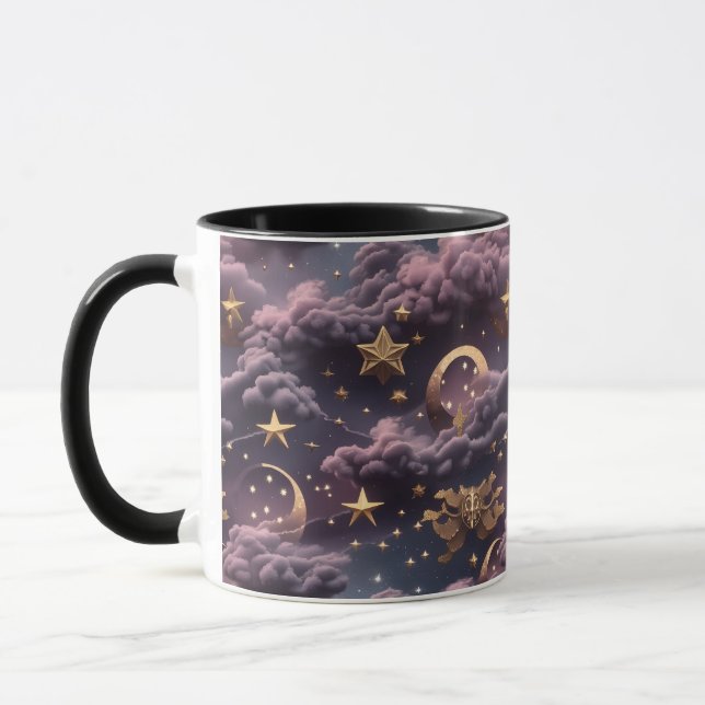 Caneca - Lua Celestial Ameixa Fumê (Esquerda)