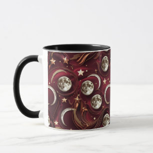Caneca - Lua Celestial Vermelho Granada