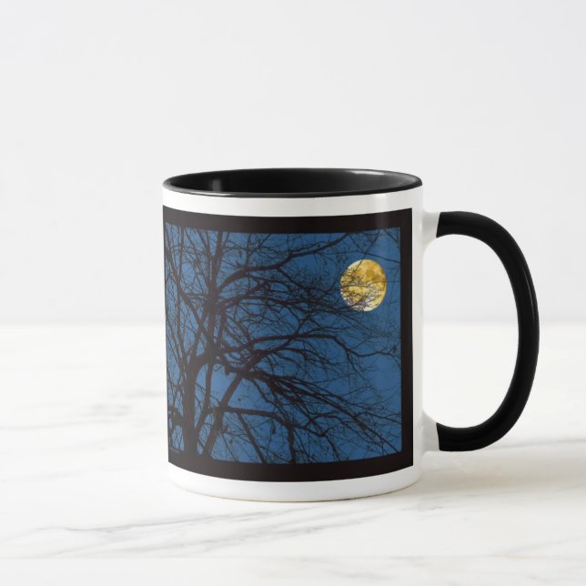 Caneca Lua cheia dos ramos de árvore (Direita)