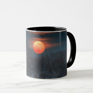 Caneca Lua Cheia Novembro em Scalenghe, Itália