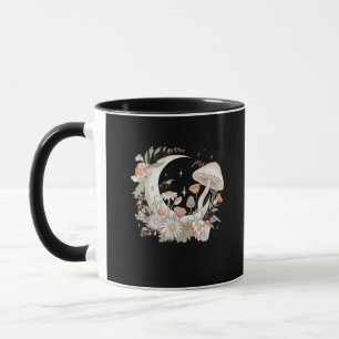 Caneca Lua Estética Goblincore E Cottagecore Cogumelo