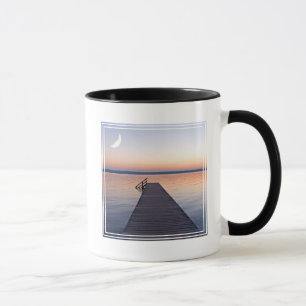 Caneca Lua Sobre a Passarela de Buscharner Lago de Star