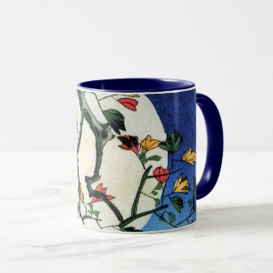 Caneca Lua sobre cachoeira, Hiroshige, Ukiyo-e