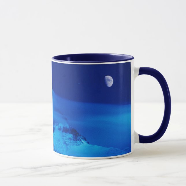 Caneca Lua Sobre o Monte Everest Tibete, China (Direita)