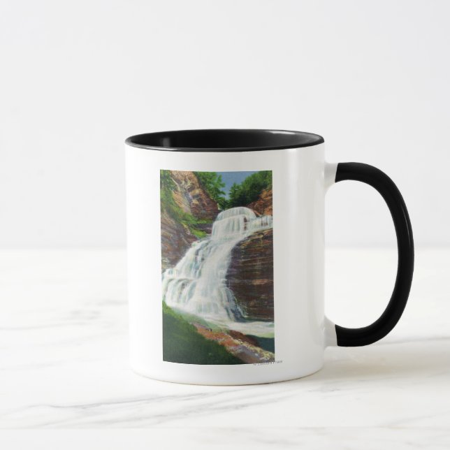 Caneca Lucifer Falls View em Robert H. Treman (Direita)