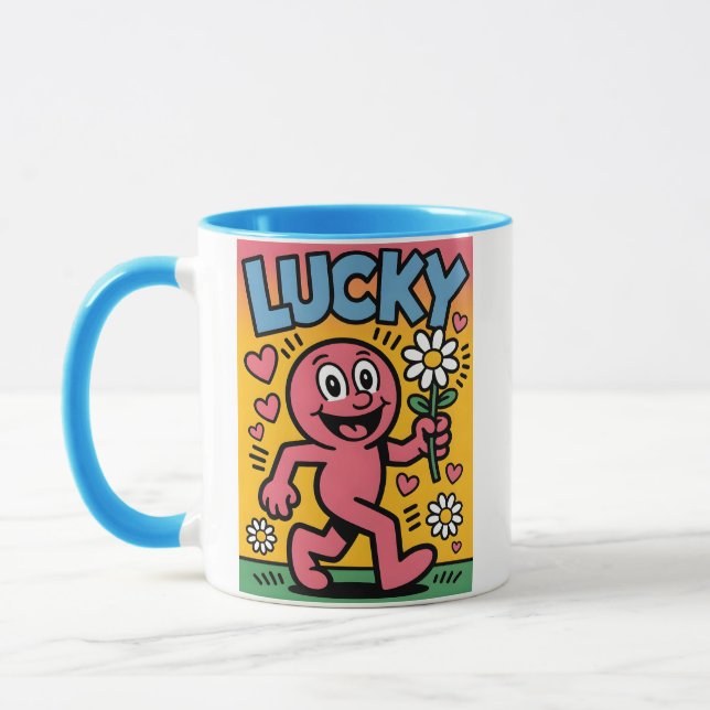 Caneca Lucky. (Esquerda)