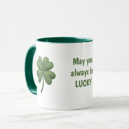 Caneca Lucky Irish Four Leaf Clover Mug