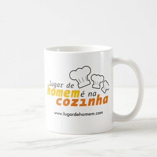 Caneca Lugar de Homem é na Cozinha