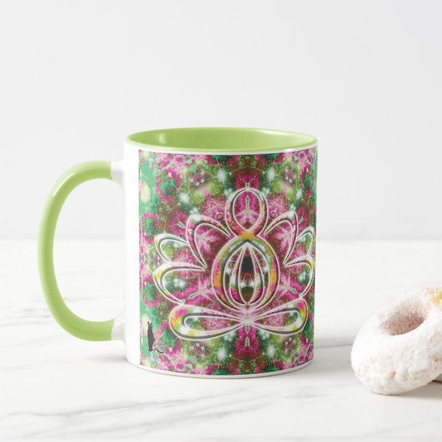 Caneca Luminous Zen Lotus (Com Donut)