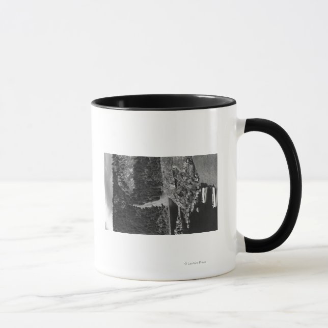 Caneca Lummi Island, WA - Lummi Rocks View com linha (Direita)