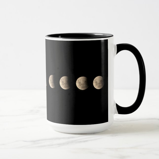 Caneca Lunar Eclipse Fotografia Mug (Direita)