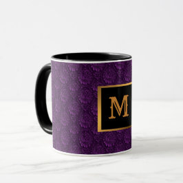 Caneca Lúpulo Floral Purple Monograma Monograma