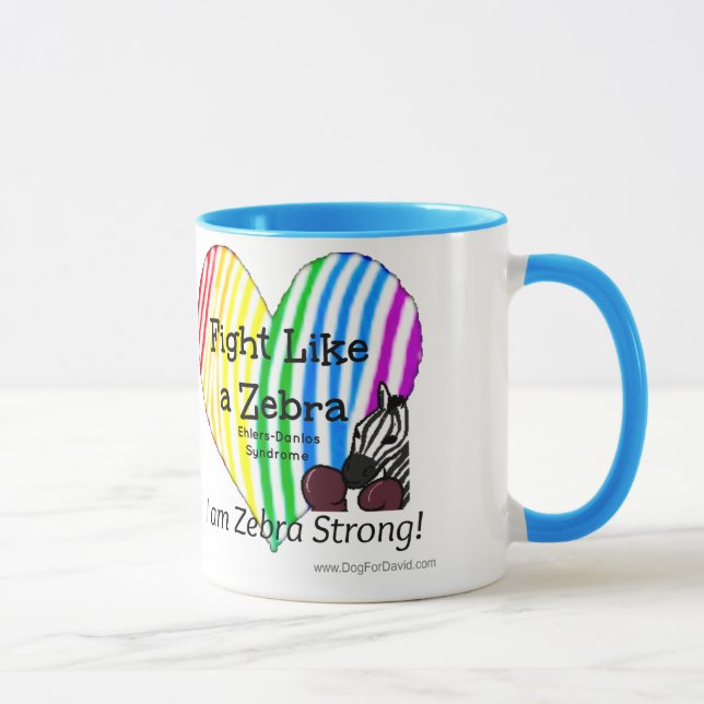 Caneca Luta como uma consciência de Ehlers-Danlos da (Direita)