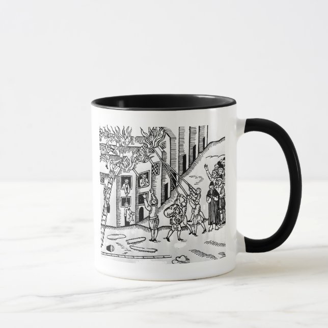 Caneca Luta contra o incêndio durante o grande fogo de (Direita)