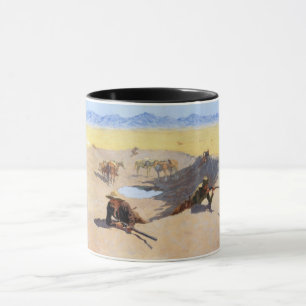 Caneca Luta pelo Buraco d'água (por Frederic Remington)