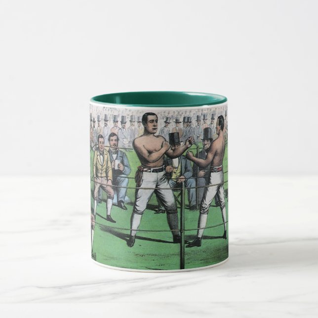 Caneca Luta pelo excelente para o campeonato, Boxing Vint (Centro)