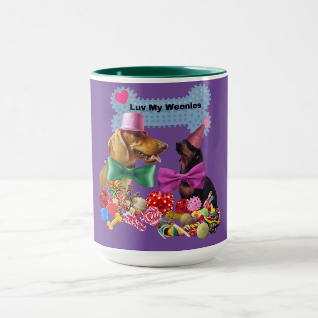 Caneca Luv My Weenes Purple/Green Coffee Mug (Centro)