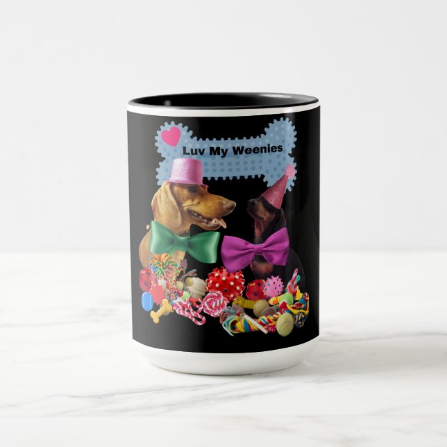 Caneca Luv My Weenies Coffee Mug (Centro)