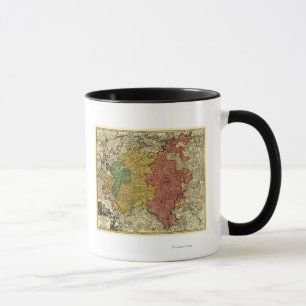 Caneca Luxemburgo- Mapa PanorâmicoLuxemburgo