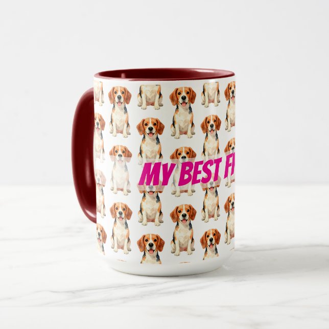 Caneca Luxury Grooming Dog Personalized Modern Collection (Frente Esquerda)