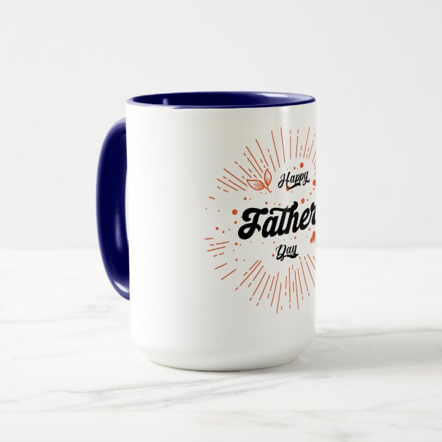 Caneca Luxury Happy Father’s Day Gift Elegant Dad Port (Frente Esquerda)