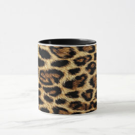 Caneca Luxury Leopard Skin Elegant Wild Animal Fur Design