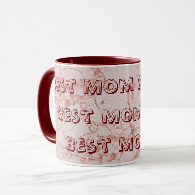 Caneca Luxury Rosa Rosa Blush Mágico (Frente Esquerda)